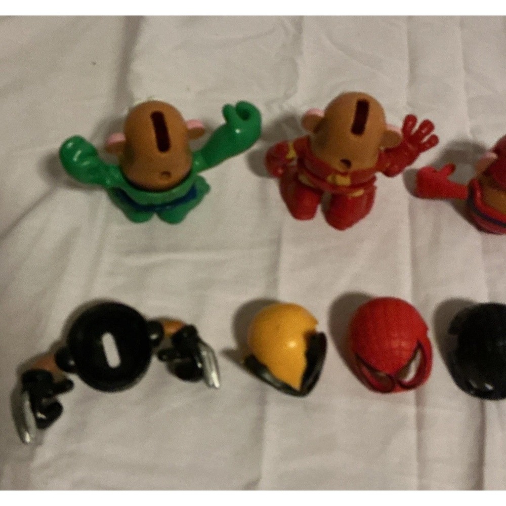Lot of 3 Mini Mr Potato Head Marvel Mixable Mashable Heroes Incomplete - Picture 9 of 10